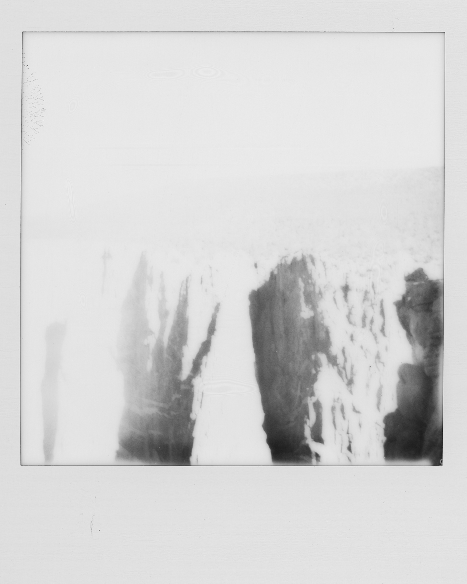 into the west Black Canyon of the Gunnison 2019 Polaroid b&w (1 of 7).jpg
