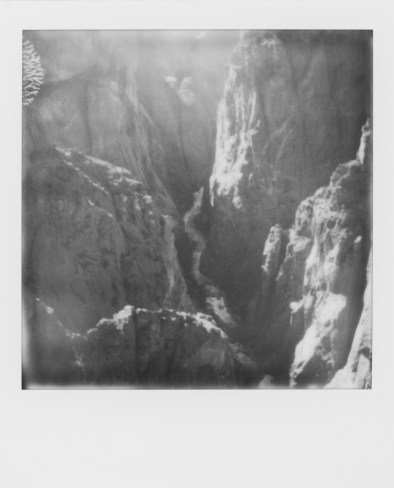 into the west Black Canyon of the Gunnison 2019 Polaroid b&w (5 of 7).jpg