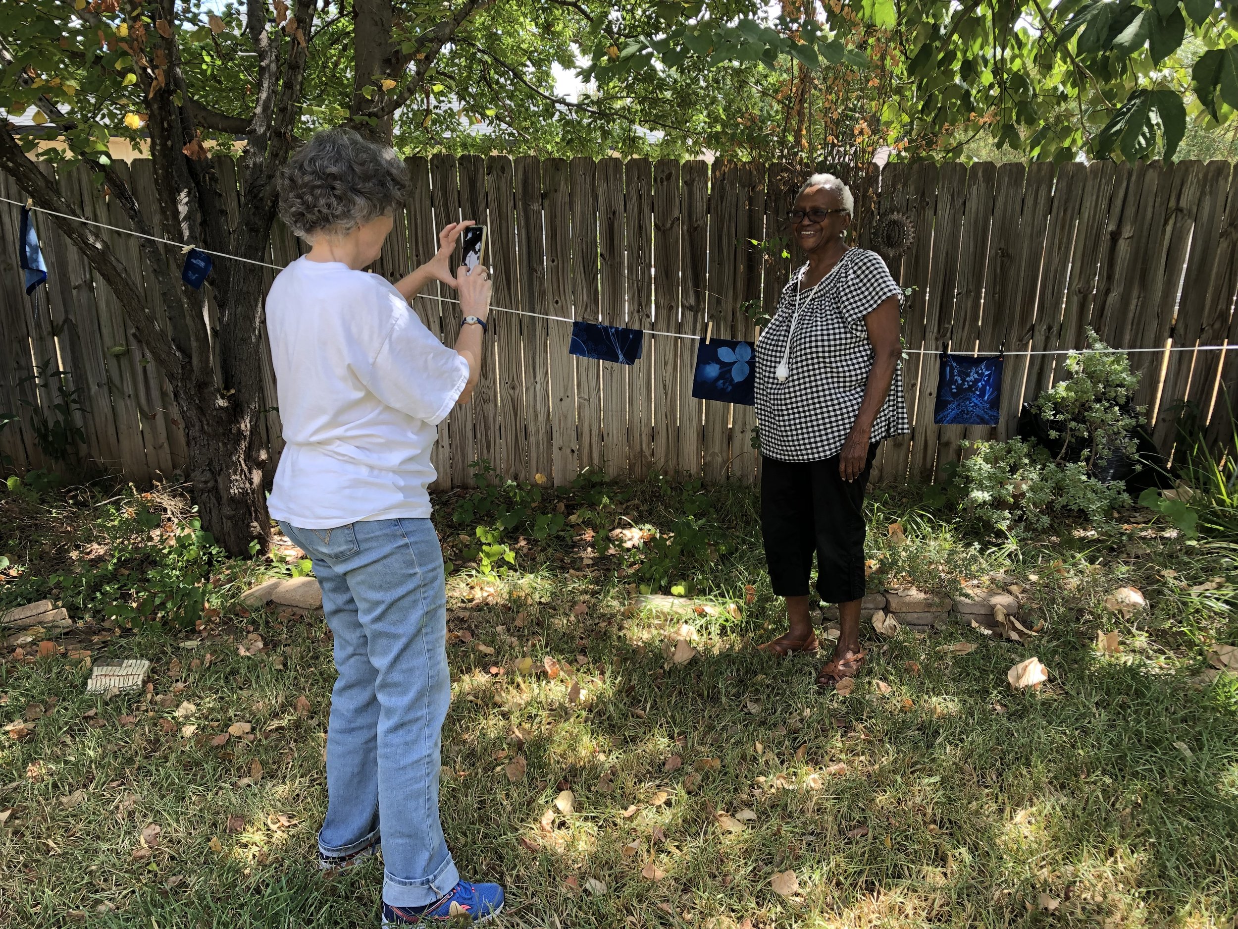 Tracie photographing Katherine