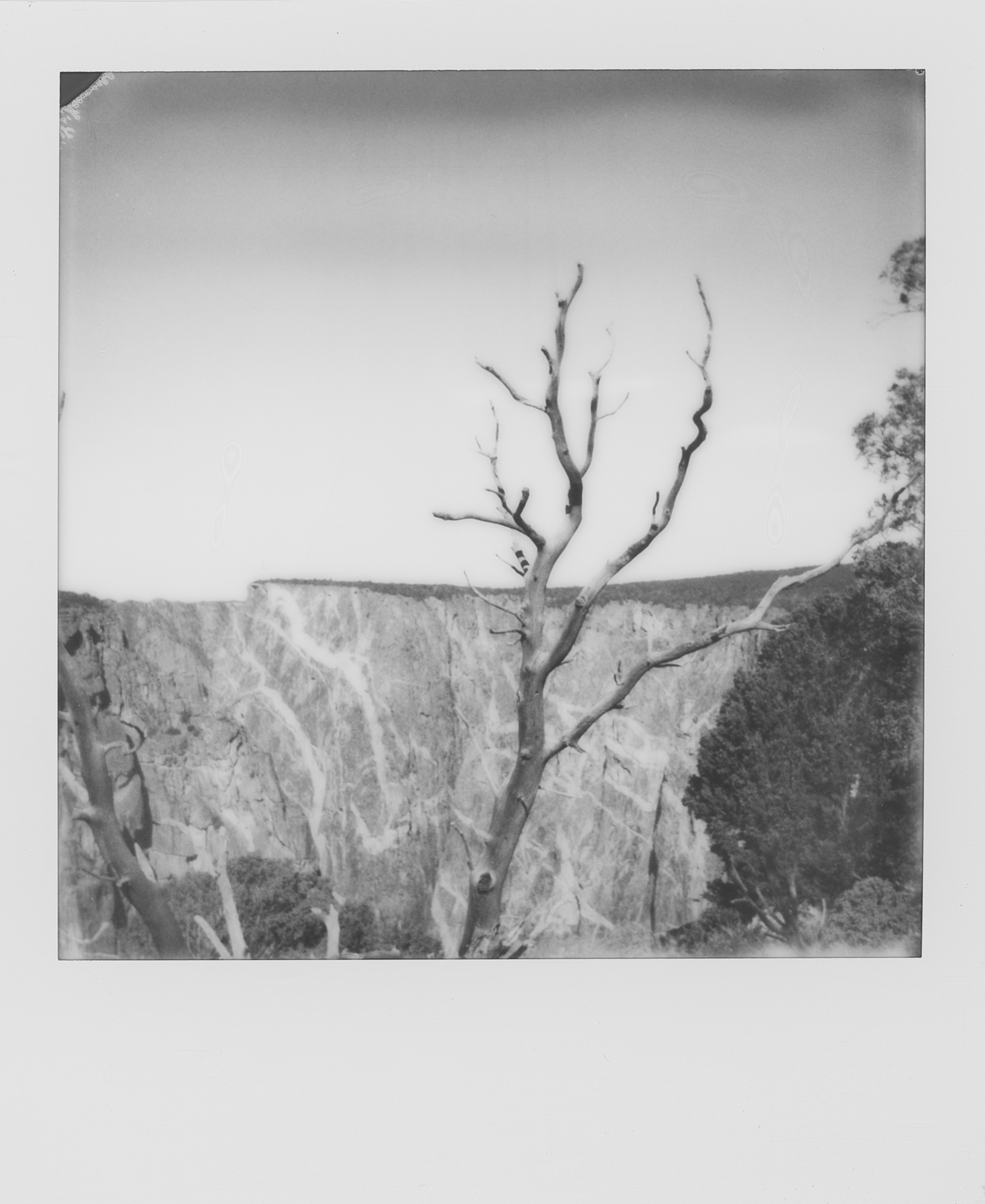 into the west Black Canyon of the Gunnison 2019 Polaroid b&w (7 of 7).jpg