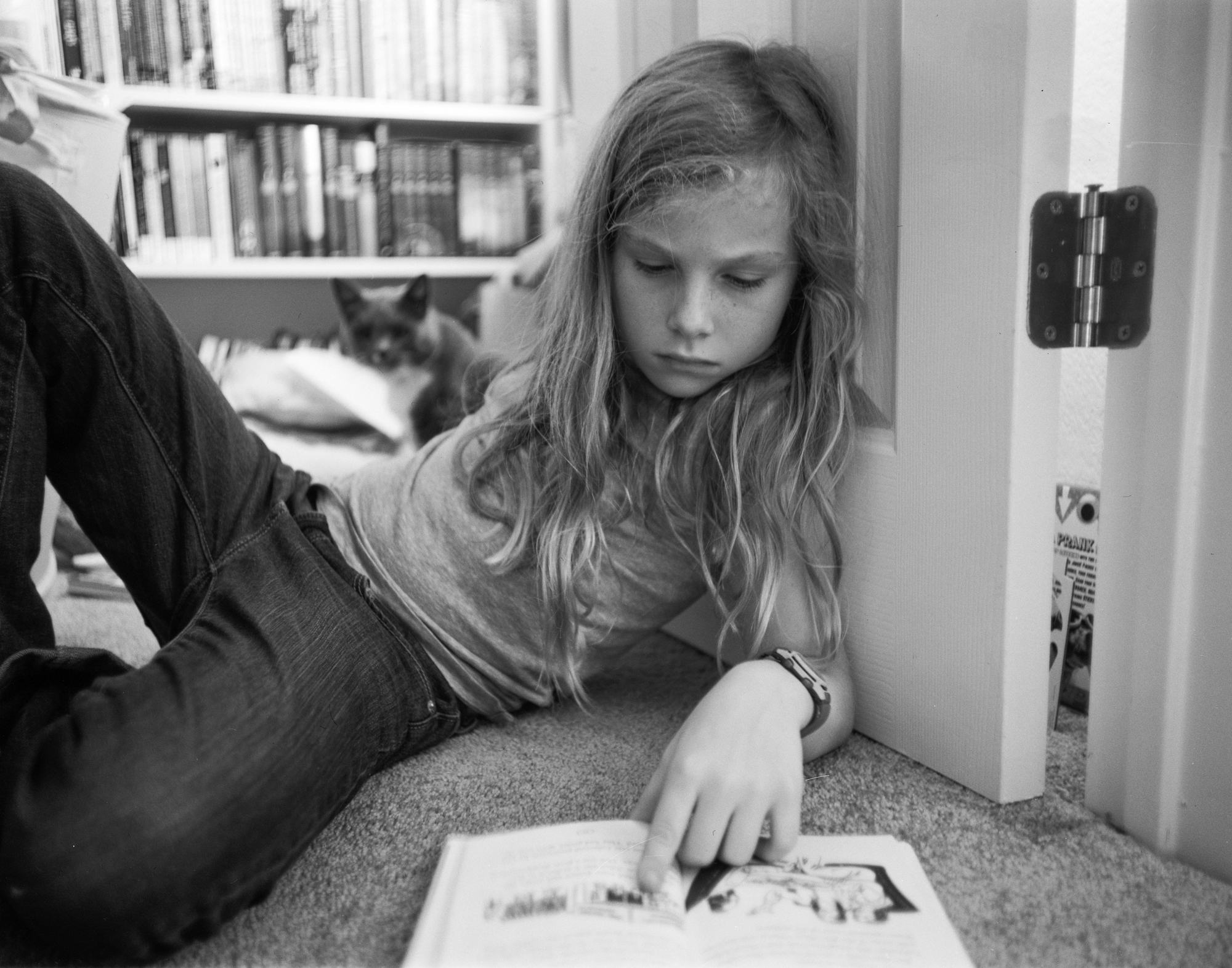 Louise reading in her closet with diddles Oct 2017 final (1 of 1).jpg